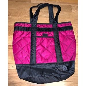 North face pink tote bag